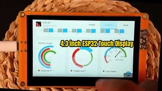 Touchscreen capacitivo da 4,3 pollici 800x480 Modulo display ESP32 HMI Arduino LVGL