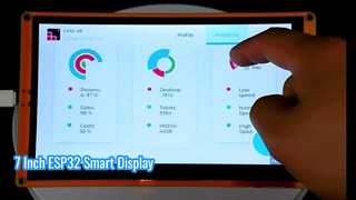 Touchscreen capacitivo del modulo display ESP32 800X480 da 7 pollici