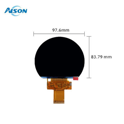 3.54 pollici Display TFT rotondo 800x640 Display TFT Panello Lampada forma per motociclo strumento