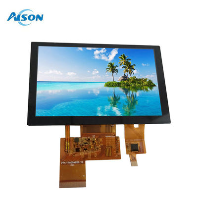 5' 800x480 TFT Modulo di schermo LCD 5 pollici IPS LVDS TFT Display 500 Cd/M2