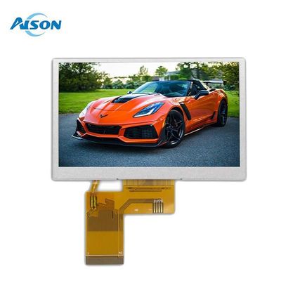 4.3 pollici 800x480 IPS TFT LCD Display 450 Cd/M2 Interfaccia RGB