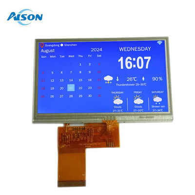 4.3 pollici TFT Resistive Touch Screen 350 cd/m2 Color TFT Screen 480X272 Con Interfaccia RGB