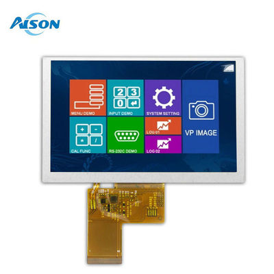 Modulo di visualizzazione LCD IPS da 5 pollici 800x480 Modulo di visualizzazione industriale 40 pin con interfaccia RGB