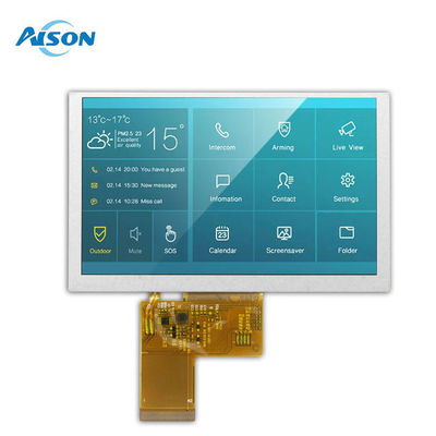 Modulo di visualizzazione LCD IPS da 5 pollici 800x480 Modulo di visualizzazione industriale 40 pin con interfaccia RGB