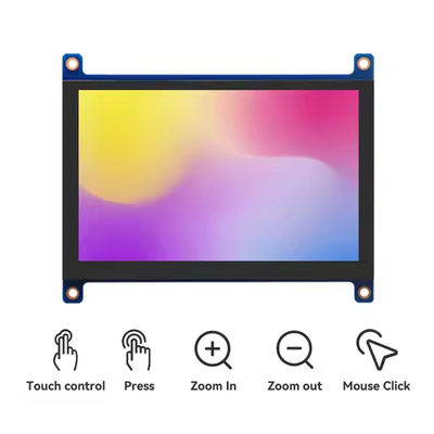 5 pollici HDMI Raspberry Pi Display 800x480 Modulo touchscreen capacitivo 400 Cd/M2