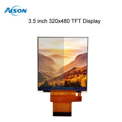 3.5 pollici TFT LCD Modulo 320x480 Ritratto LCD Display 500 cd/m2 Interfaccia MCU/RGB