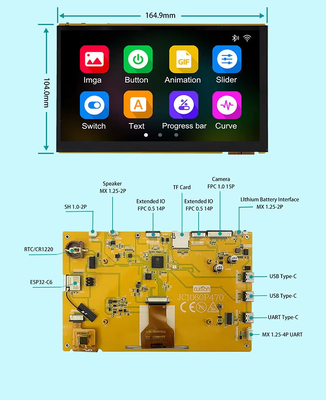 7 pollici 1024x600 IPS Display LCD ESP32 P4 Development Board Display tocco capacitivo a bordo ESP32-C6 ForArduino ESP IDE