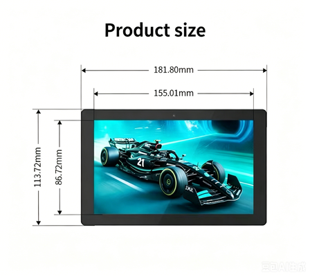 7 pollici ESP32 P4 C6 Capacitive Touchscreen Development Board 1024x600 IPS Display LCD con fotocamera da 2MP 100Mbps Ethernet Port