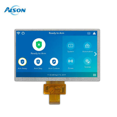 7 pollici di larghezza di temperatura 800x480 Industrial TFT Display 500 Cd/M2 Pannello LCD IPS